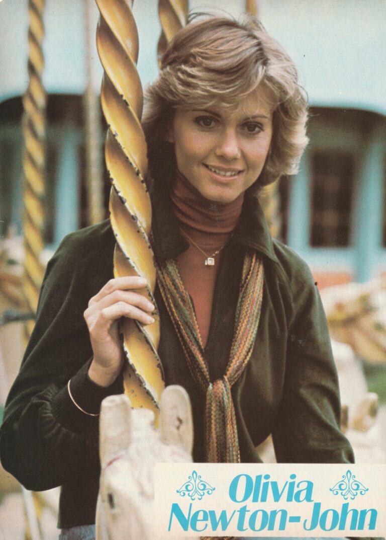 Olivia Newton John teen magazine pinup merry go round Superteen teen