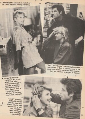 John Travolta Olivia Newton John teen magazine clipping Zac and Debbie teen idols