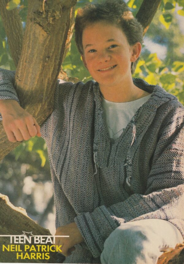 Neil Patrick Harris in a tree teen beat pinup