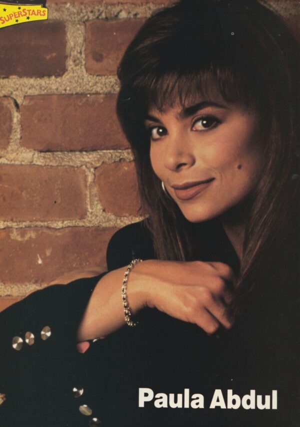 Nelson Paula Abdul teen magazine pinup brick wall Superstars tight lips