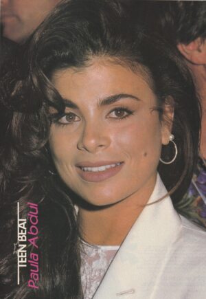 Paula Abdul teen magazine pinup white shirt Teen Beat