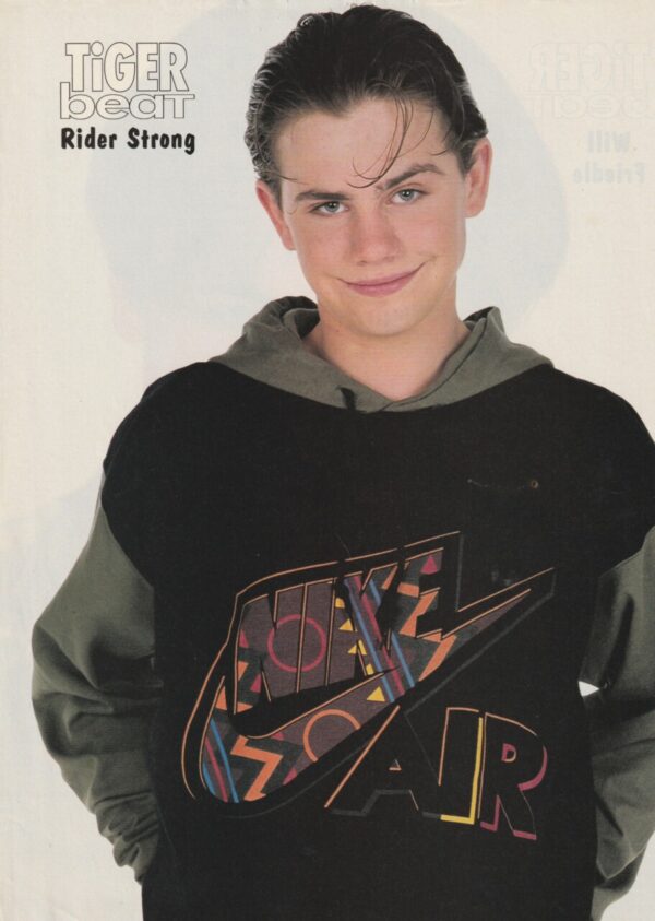 Rider Strong Will Friedle teen magazine pinup Nike Air shirt Tiger Beat