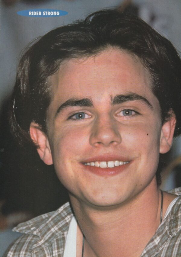 Rider Strong teen magazine pinup close up Teen Machine