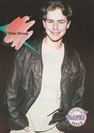 Rider Strong Richard Jackson teen magazine pinup Tutti Frutti leather jacket rare Saved by the Bell New Class