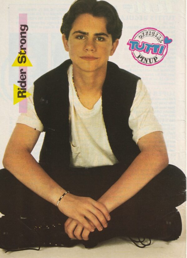 Rider Strong teen magazine pinup Tutti Frutti black vest hard to find