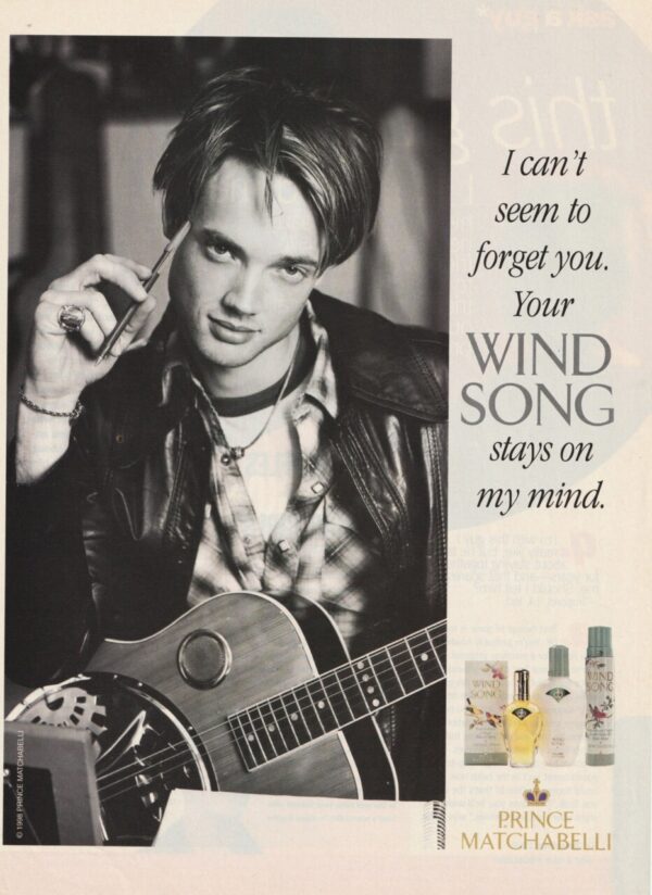 Jonathan Jackson teen magazine pinup Prince Matchabelli add Wind Song