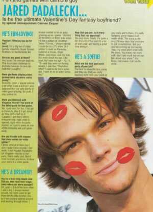 Jared Padalecki teen magazine clipping Gilmore guy fantasy Pop Star