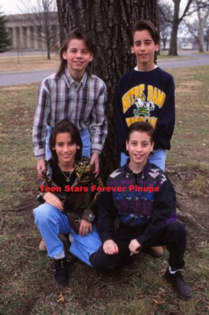 Moffatts 4x6 or 8x10 photo Nashville teen idols young boyband by a tree outside country stars