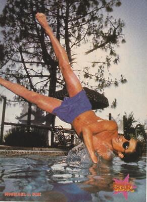 Monkees Michael J. Fox teen magazine pinup clipping shirtless pool Star 80s