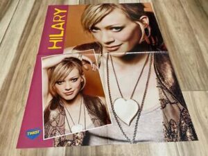 Hilary Duff Pharrell teen magazine poster clipping Twist Teen Idols Lizzie