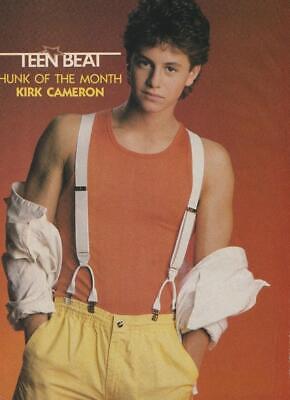 Kirk Cameron Jon Bon Jovi teen magazine pinup clipping Teen Beat 80s PIX muscles