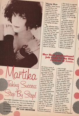 Martika teen magazine pinup clipping Step by Step Bop Tiger Beat