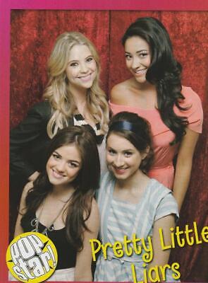 Pretty Little Liars teen magazine pinup clipping Pop Star Lucy Hale curtain