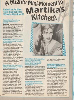 Martika teen magazine pinup clipping moment in the Kitchen Bop Tiger Beat