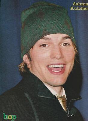 Ashton Kutcher teen magazine pinup clipping Pix Picture Bop green hat 70's Show
