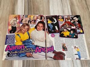 Aaron Carter teen magazine pinup clipping Bravo Mickey Mouse Pix 90s teen idols