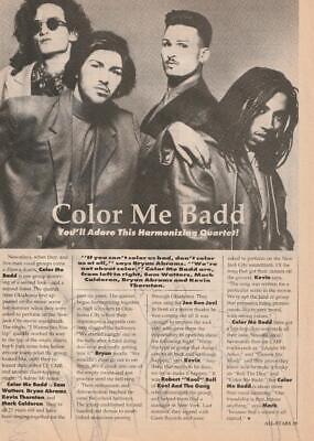 Color Me Badd teen magazine pinup clipping All-Stars boy band Tiger Beat