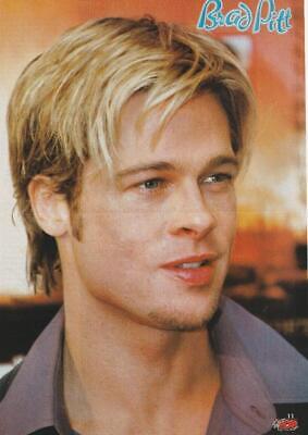 Brad Pitt teen magazine pinup clipping 1990's Teen Idols close up Pop mag