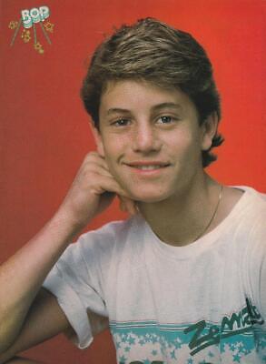 Kirk Cameron teen magazine pinup clipping mag Bop PIX gold necklace teen idol