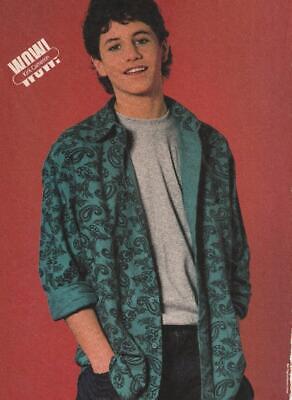 Kirk Cameron teen magazine pinup clipping Wow mag 80's PIX Growing Pains