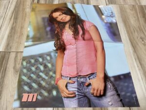 Lindsay Lohan Usher teen magazine poster shirtless tight jeans M