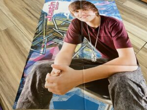Justin Bieber Taylor Lautner Robery Pattinson Kirsten Stewart teen magazine poster Bravo rare
