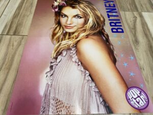 Britney Spears Orlando Bloom teen magazine poster Pop Star beautiful hair