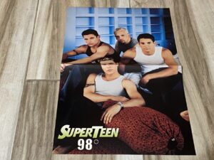 Hanson 98 Degrees teen magazine poster muscles boy band Superteen
