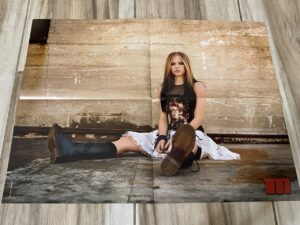 Avril Lavigne Chad Michael Murray teen magazine poster black boots M