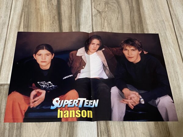 Hanson 98 Degrees teen magazine poster muscles boy band Superteen