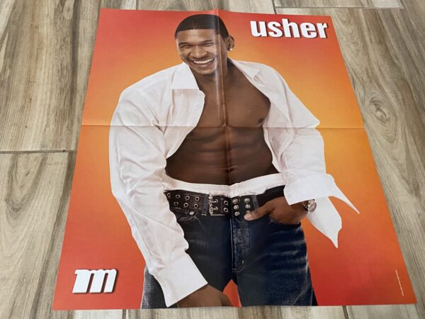 Usher shirtless poster bare chested