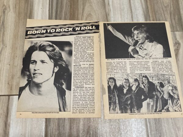 Andy Gibb teen idols pushed himself over the stage