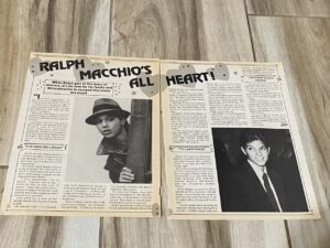 Ralph Macchio teen magazine clipping All Heart Bop