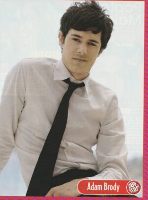 Adam Brody teen magazine pinup white dress shirt black tie The OC Pop Star