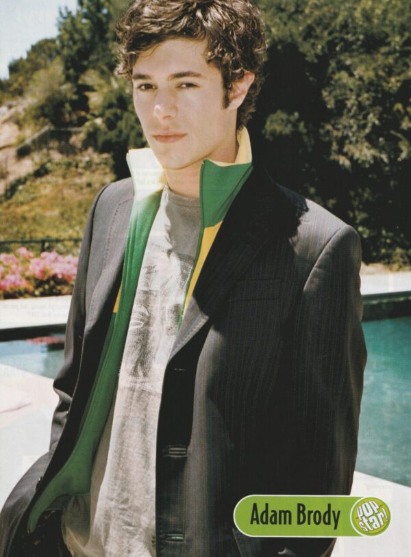 Adam Brody teen magazine pinup teen magazine pinup poolside pix Pop Star 20 years renunion