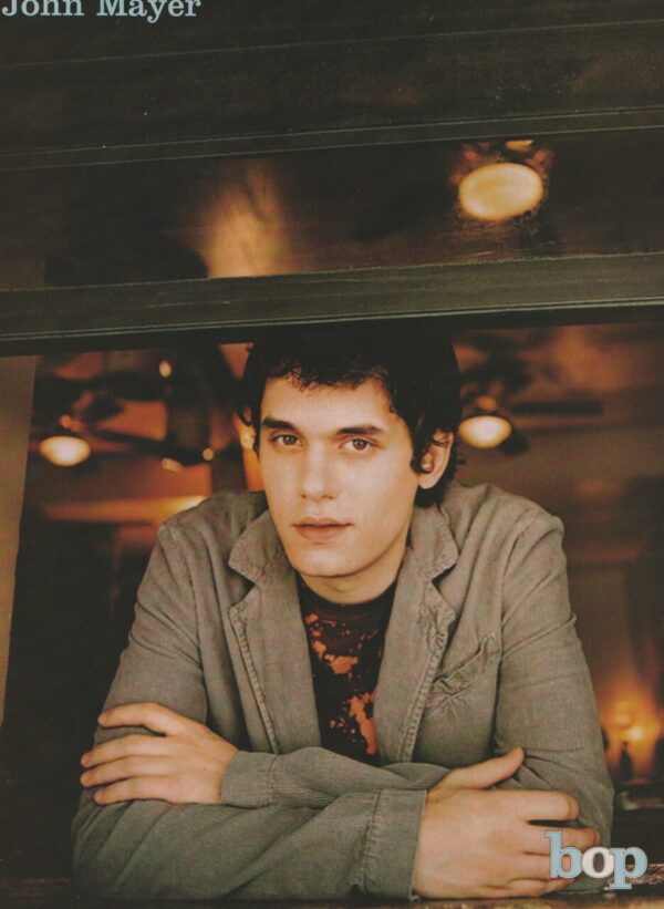 John Mayer teen magazine pinup window Bop teen pix pinup