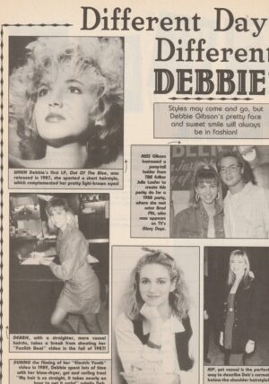 Debbie Gibson teen magazine clipping different day different Debbie Bop