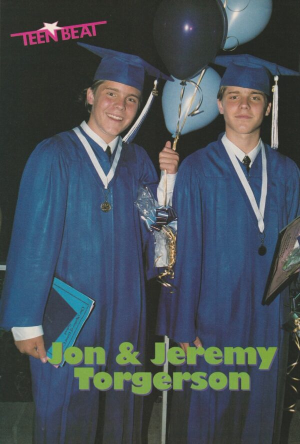 Jonathan Torgerson Jeremy Torgerson Melissa Joan Hart Jenna Leigh Melissa Joan Hart Nate Richert Michelle Beaudoin teen magazine pinup graduation boys