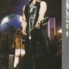 Michael Pare teen magazine pinup leather pants guitar Japan double sided