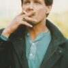 Michael Pare teen magazine pinup smoking double sided Japan pix
