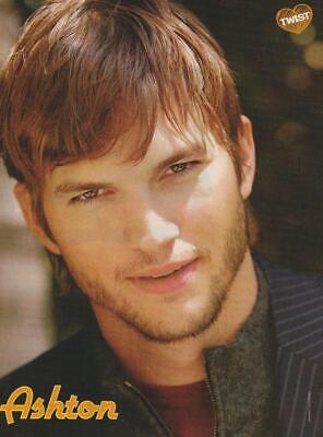 Ashton Kutcher teen magazine pinup clipping Twist close up beard pix teen idols