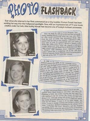 Kirsten Dunst teen magazine pinup clipping Bop photo flashback 90's teen idols