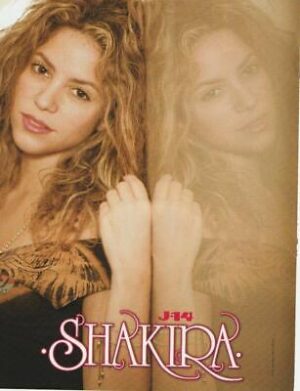 Shakira teen magazine pinup clipping J-14 teen idols wall