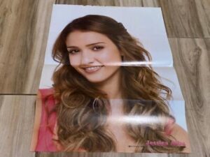 Jessica Alba Harrison Ford teen magazine poster clipping pink shirt Japan