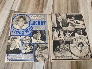 Leif Garrett teen magazine pinup clipping Living with Leif shirtless barefoot
