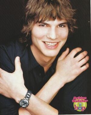 Ashton Kutcher teen magazine pinup clipping Bop crossed arms pix teen idols