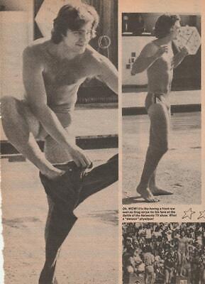 Jimmy Mcnichol teen magazine pinup clipping shirtless swimsuit barefoot Bop