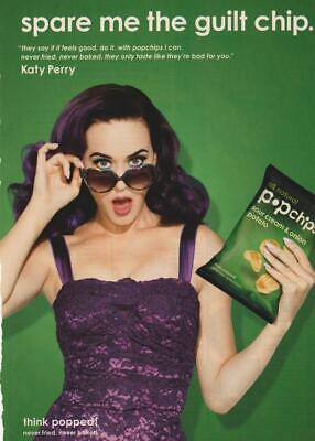 Katy Perry teen magazine pinup clipping Pop Star pix Pop chips add popped