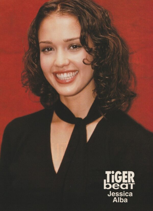 Jessica Alba teen magazine pinup black shirt Tiger Beat hottie
