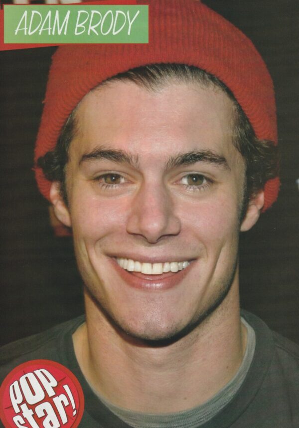 Adam Brody teen magazine pinup The OC red beanie Pop Star